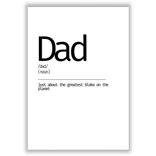 dad-definition print
