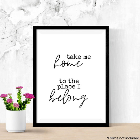 take-me-home in frame