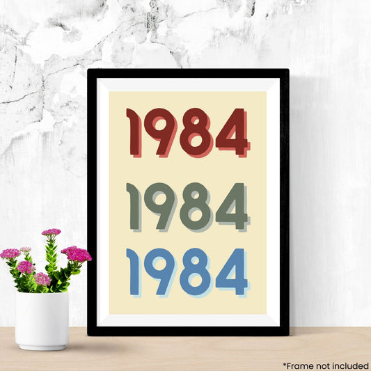 colour-year-print in frame