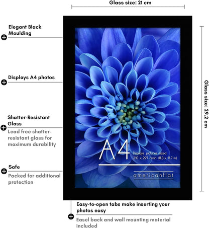 A4 Picture Frame in Black