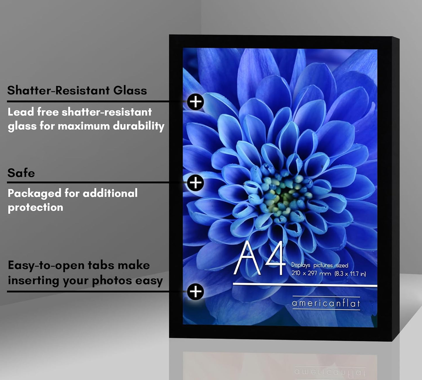 A4 Picture Frame in Black