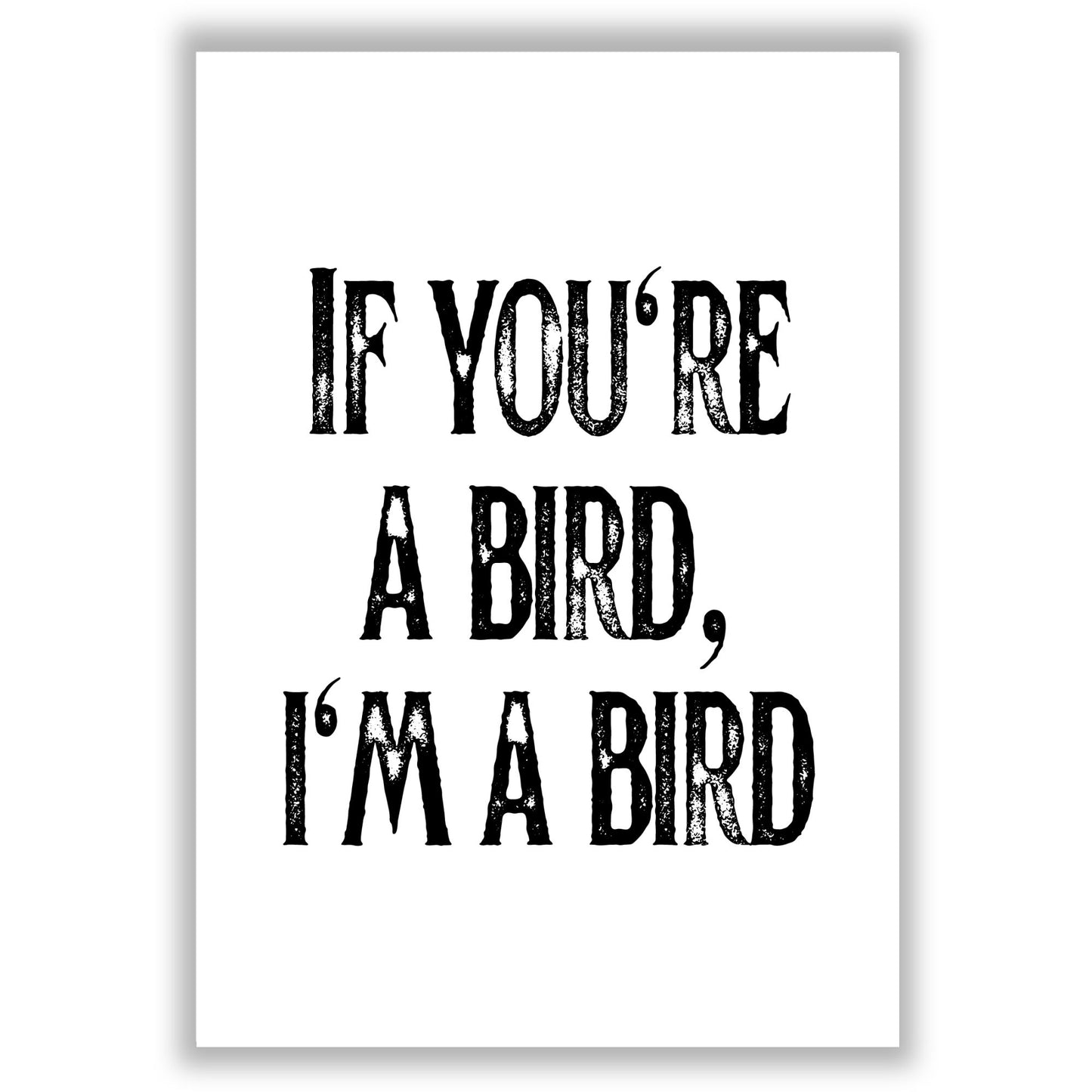 im-a-bird print