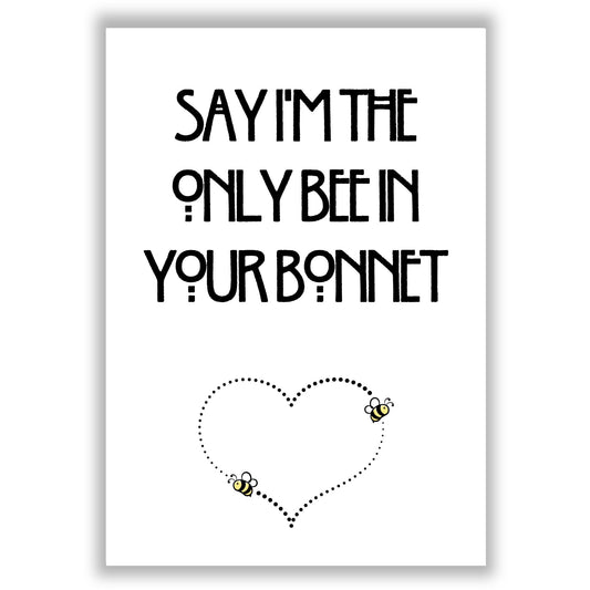 bee-in-your-bonnet print