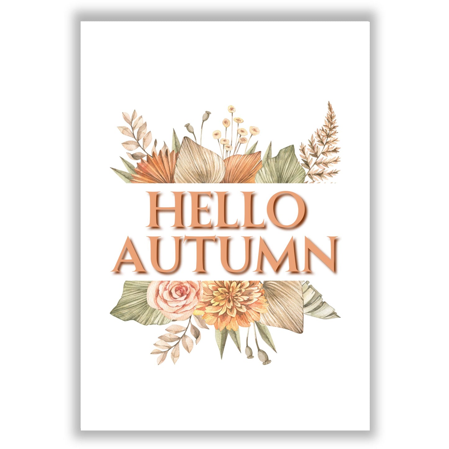 hello-autumn print