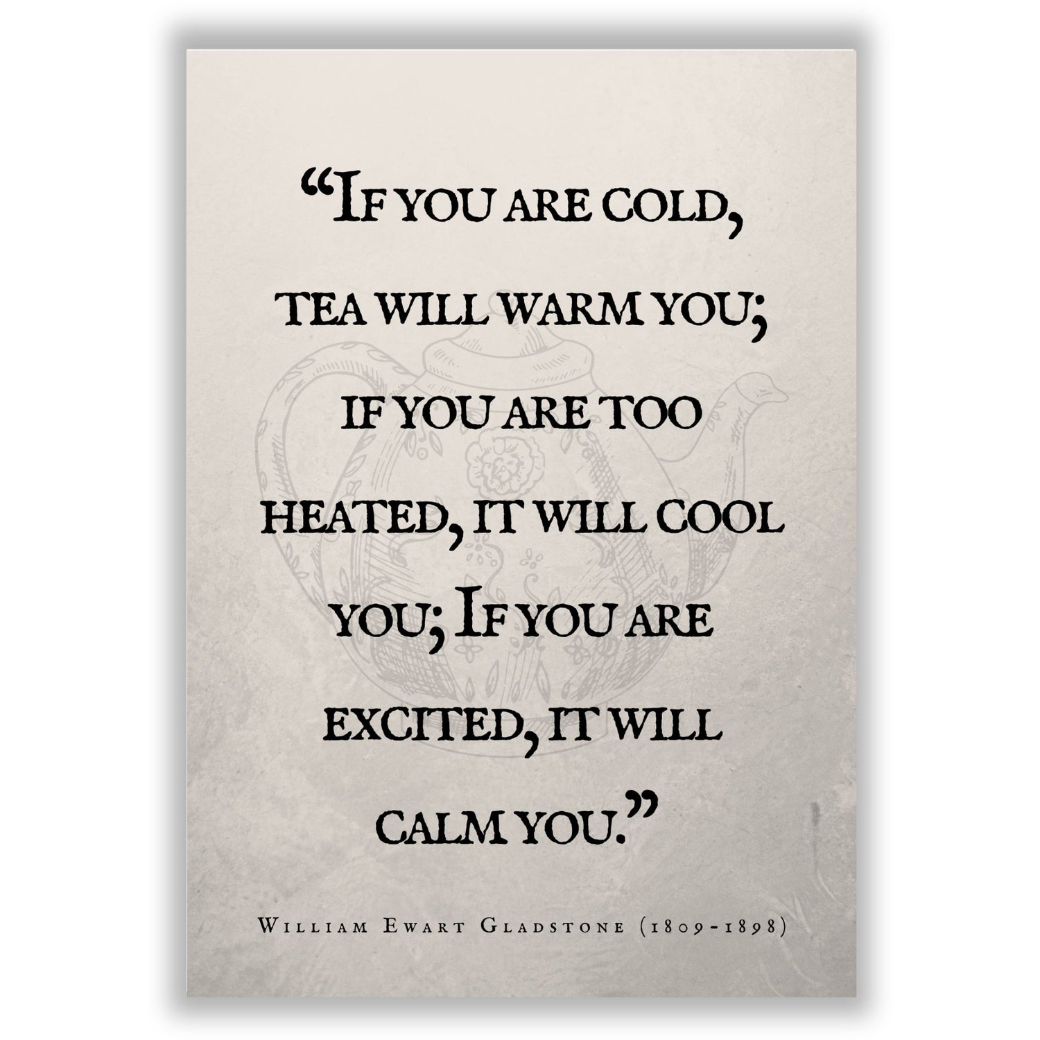 tea-quote print