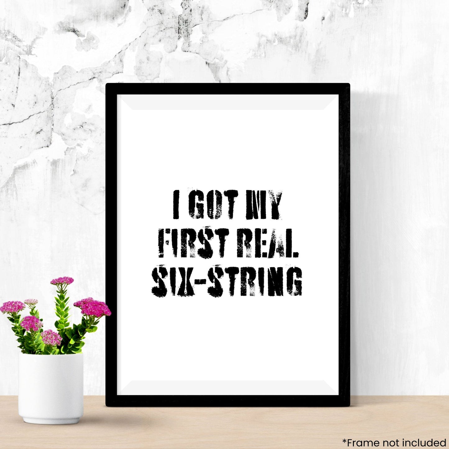 six-string in frame