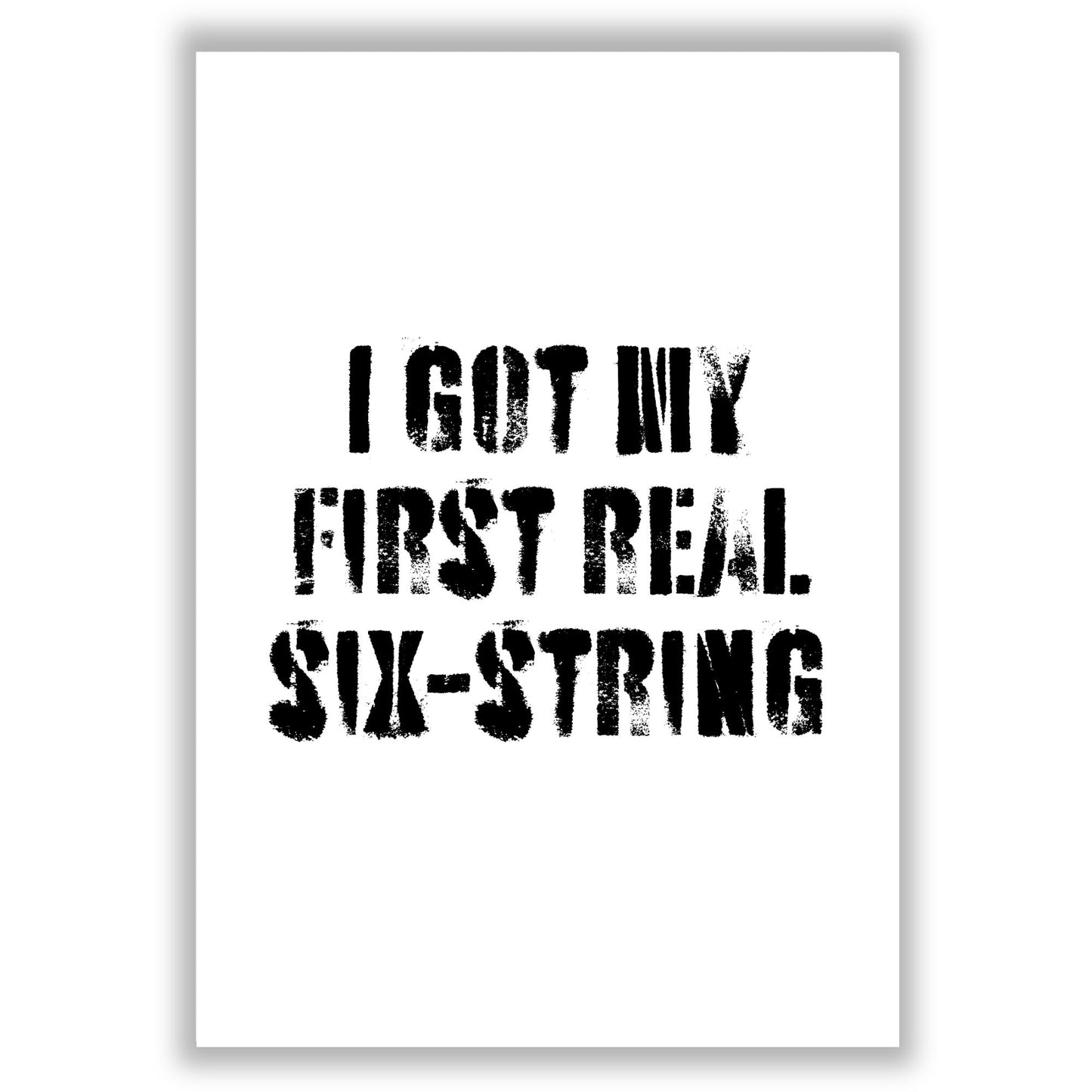 six-string print