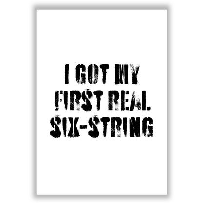 six-string print