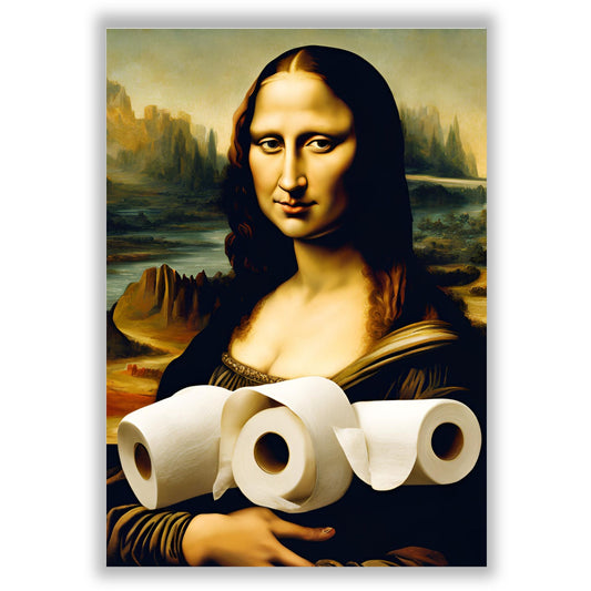 Mona Lisa Bathroom Print