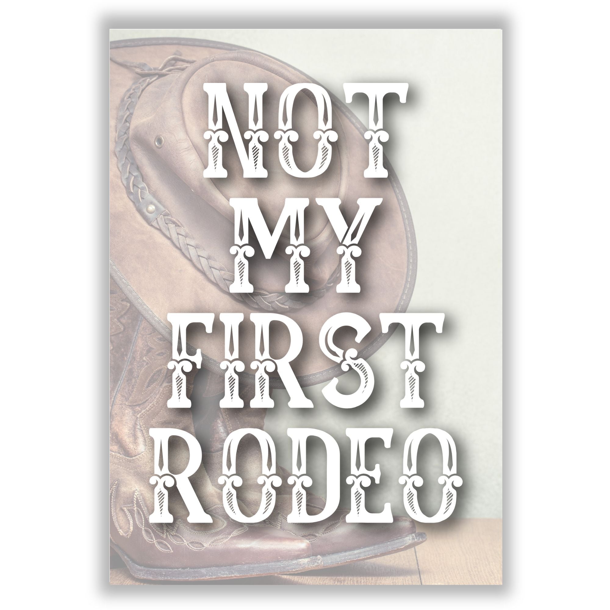 Not My First Rodeo Patch Not My First Rodeo Print by Here's The Thing Art