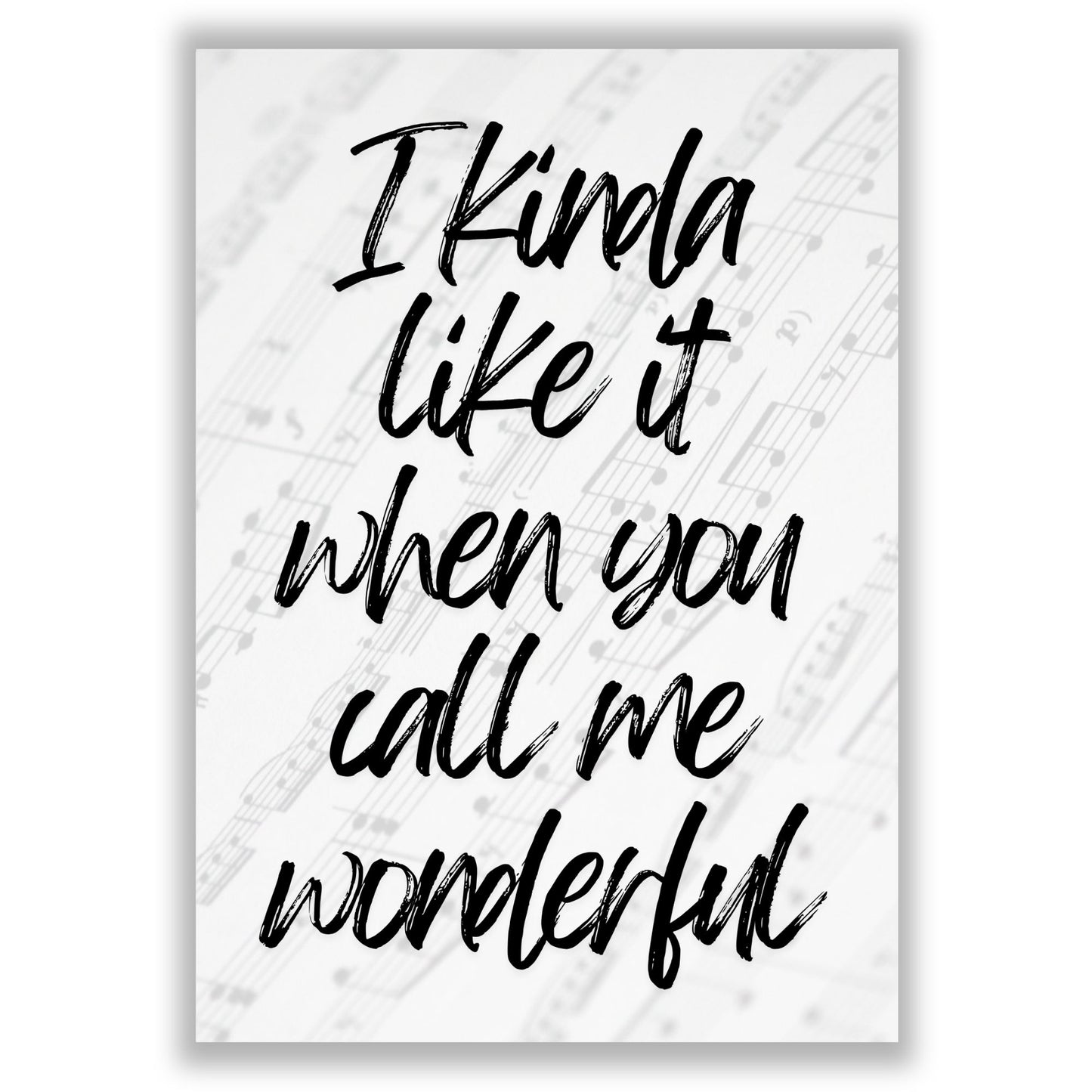 When You Call Me Wonderful