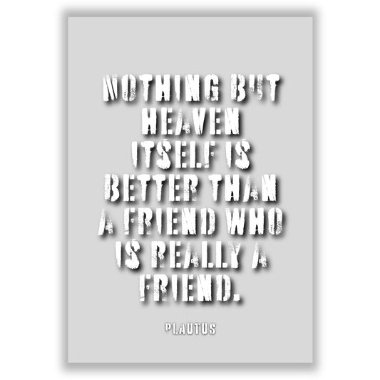 A Friend who is Really a Friend