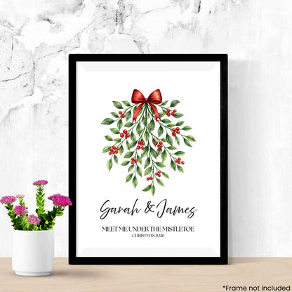Meet Me Under The Mistletoe (personalised)