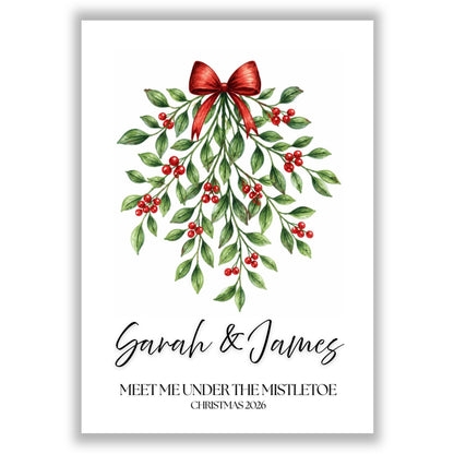 Meet Me Under The Mistletoe (personalised)