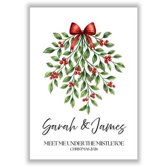 Meet Me Under The Mistletoe (personalised)