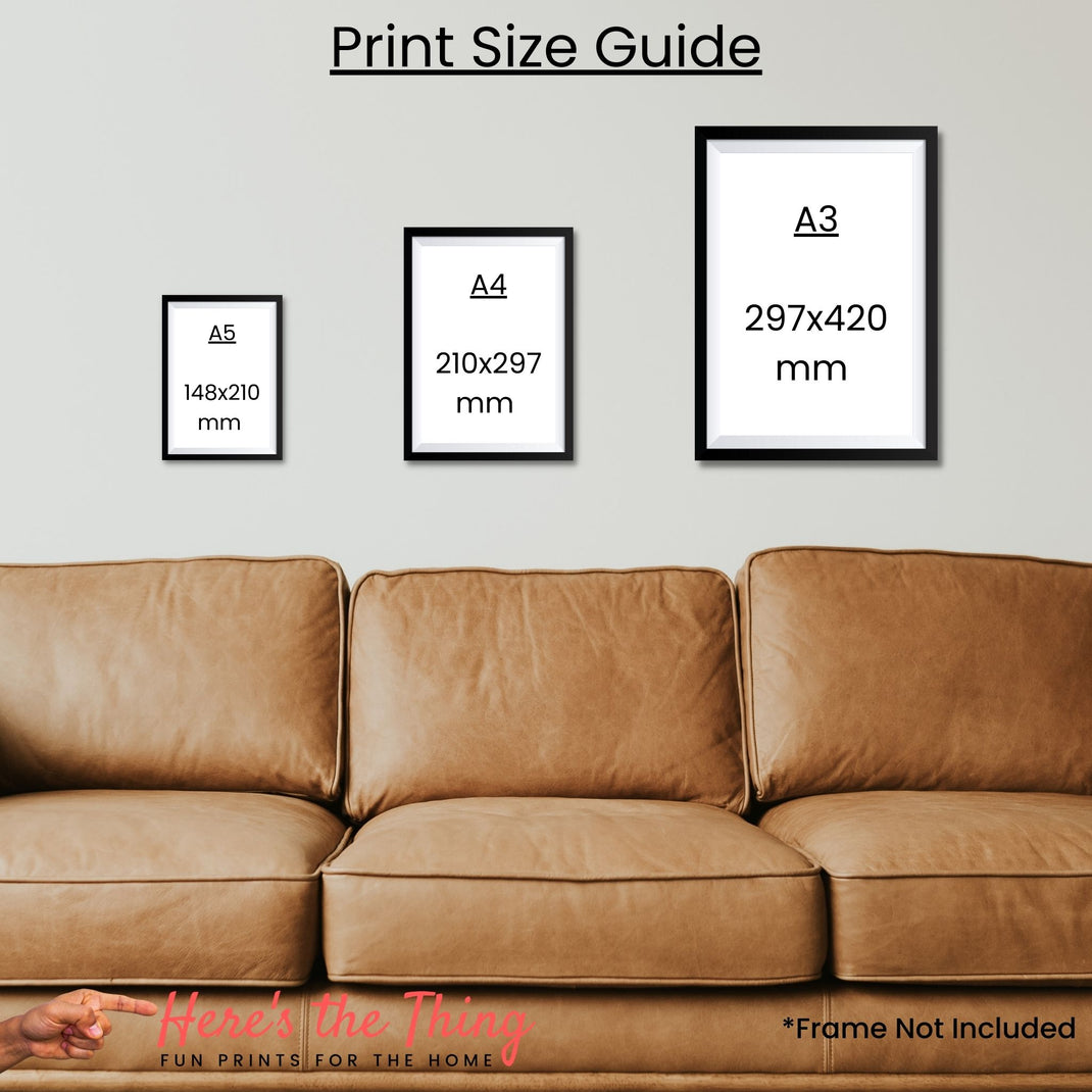 Enjoy Your Poo! print by Here's The Thing Art