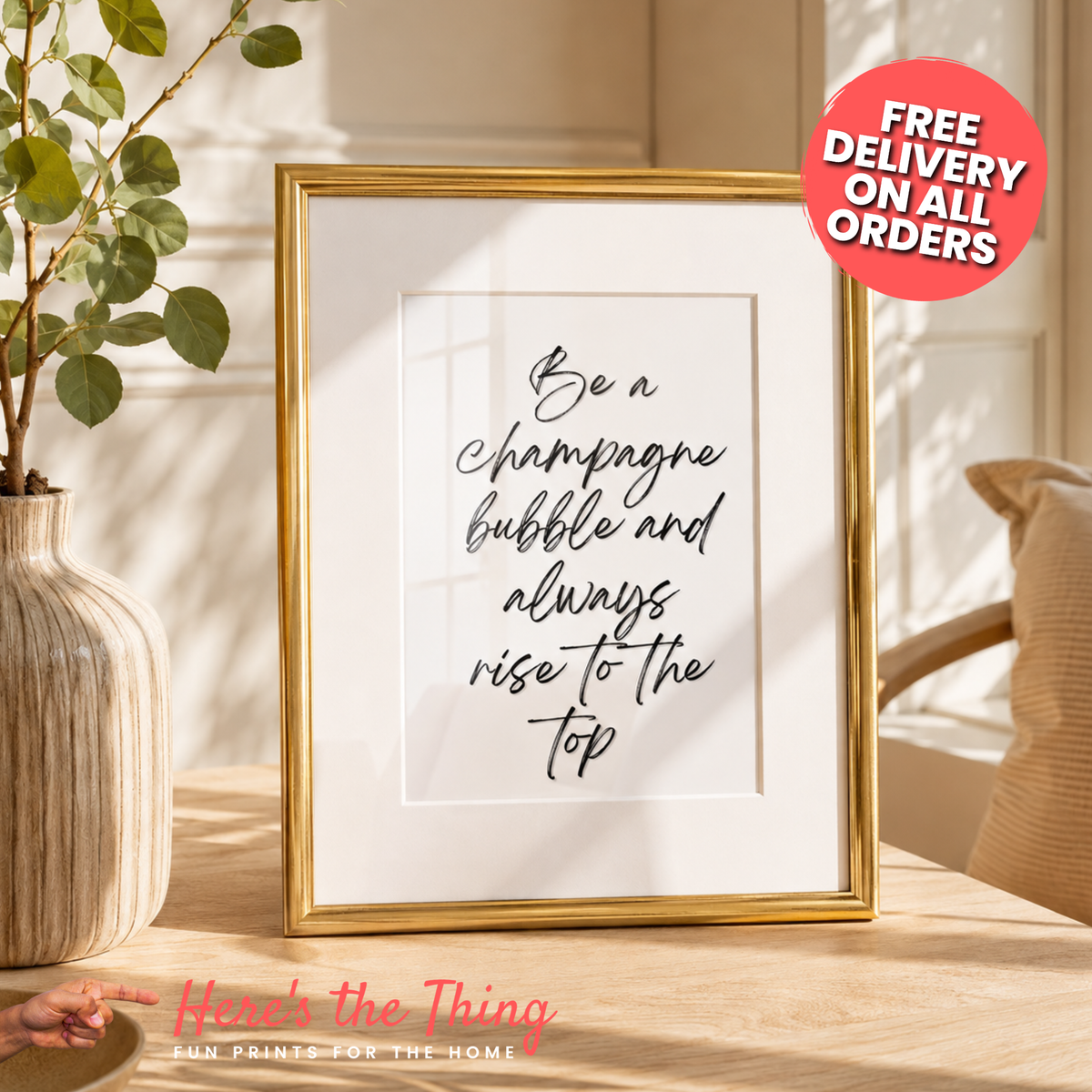 Be a Champagne Bubble