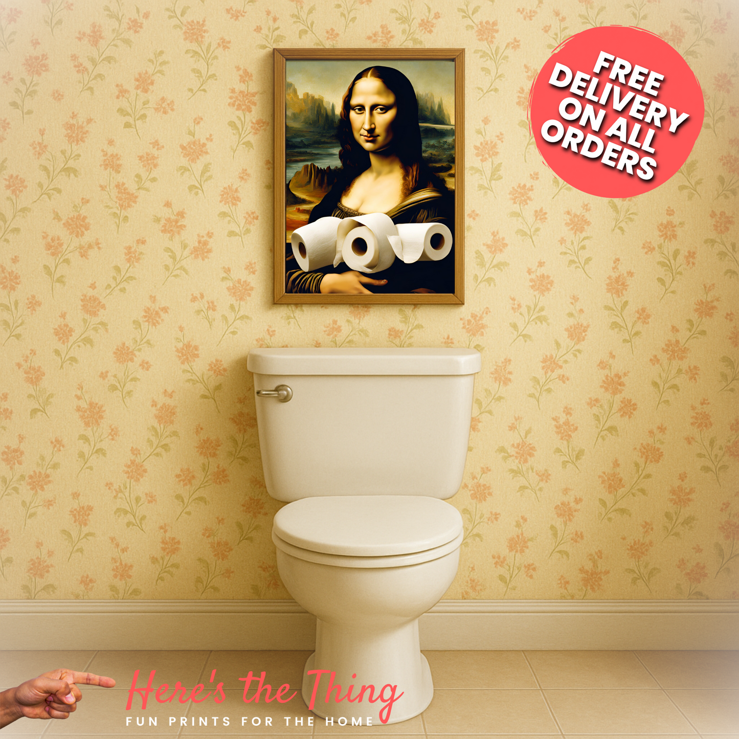 Mona Lisa Bathroom Print