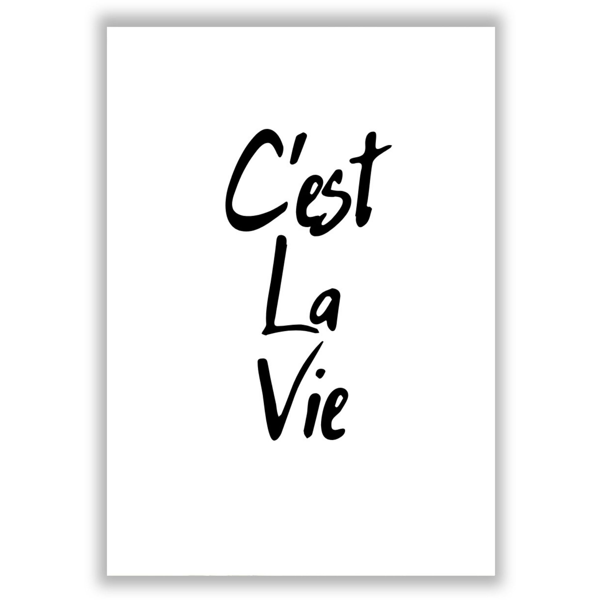 cest-la-vie print