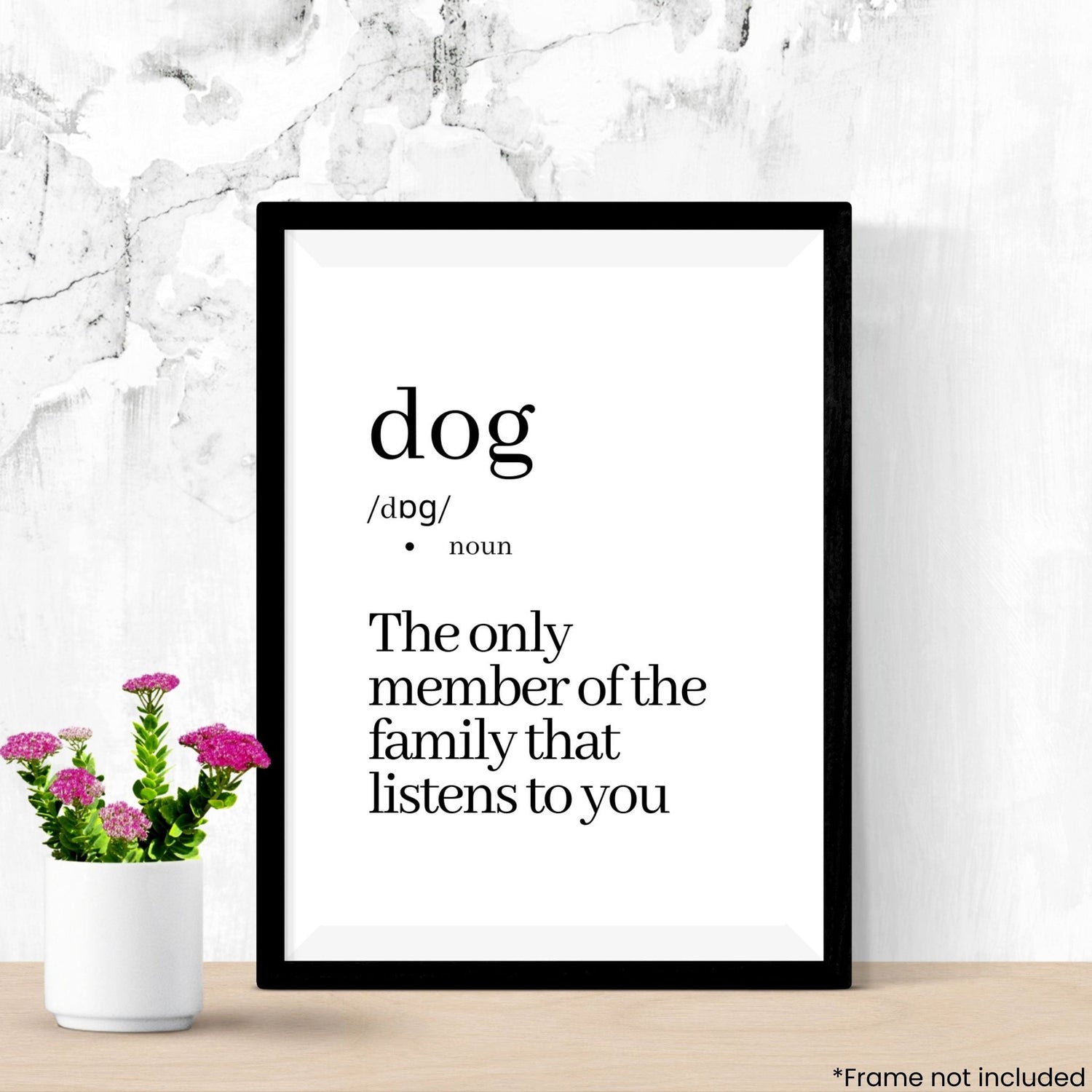 dog-noun in frame