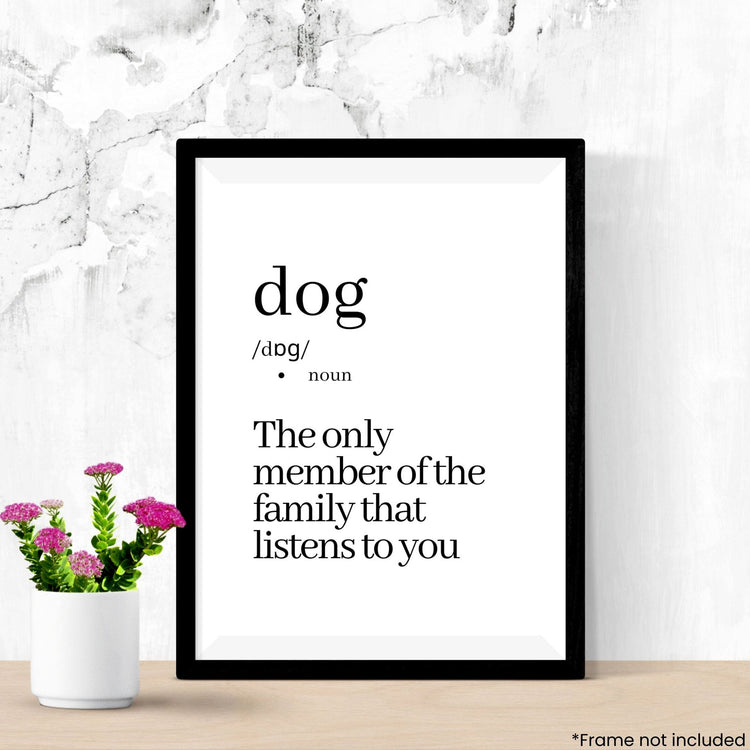 dog-noun in frame