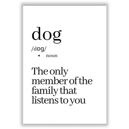 dog-noun print