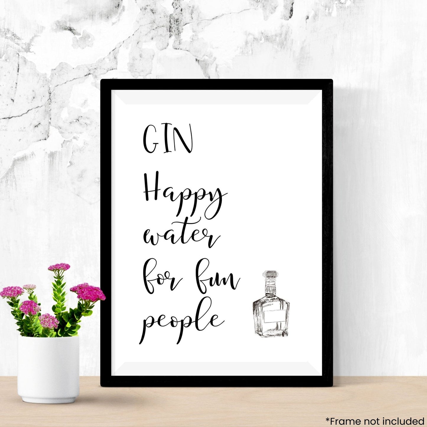 gin-happy-water-for-fun-people in frame