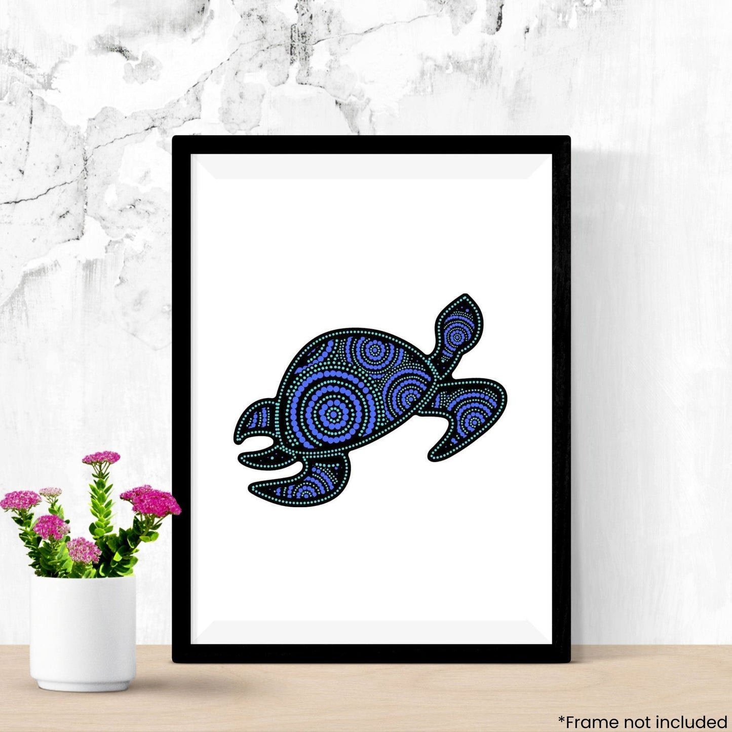 turtle in frame