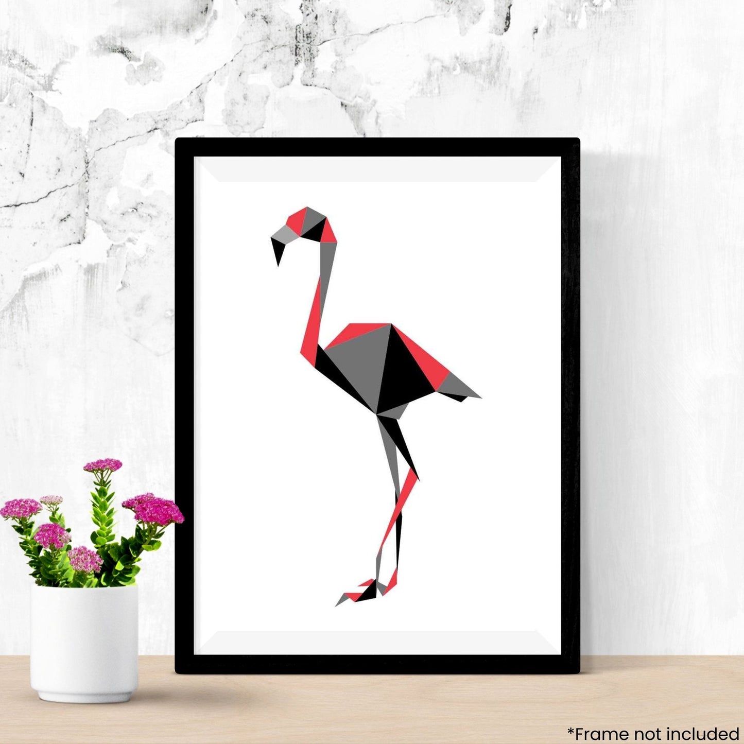 flamingo in frame