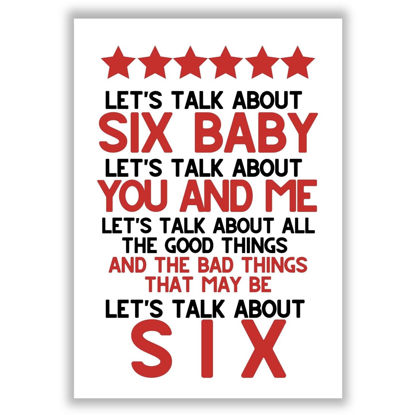 lets-talk-about-six print