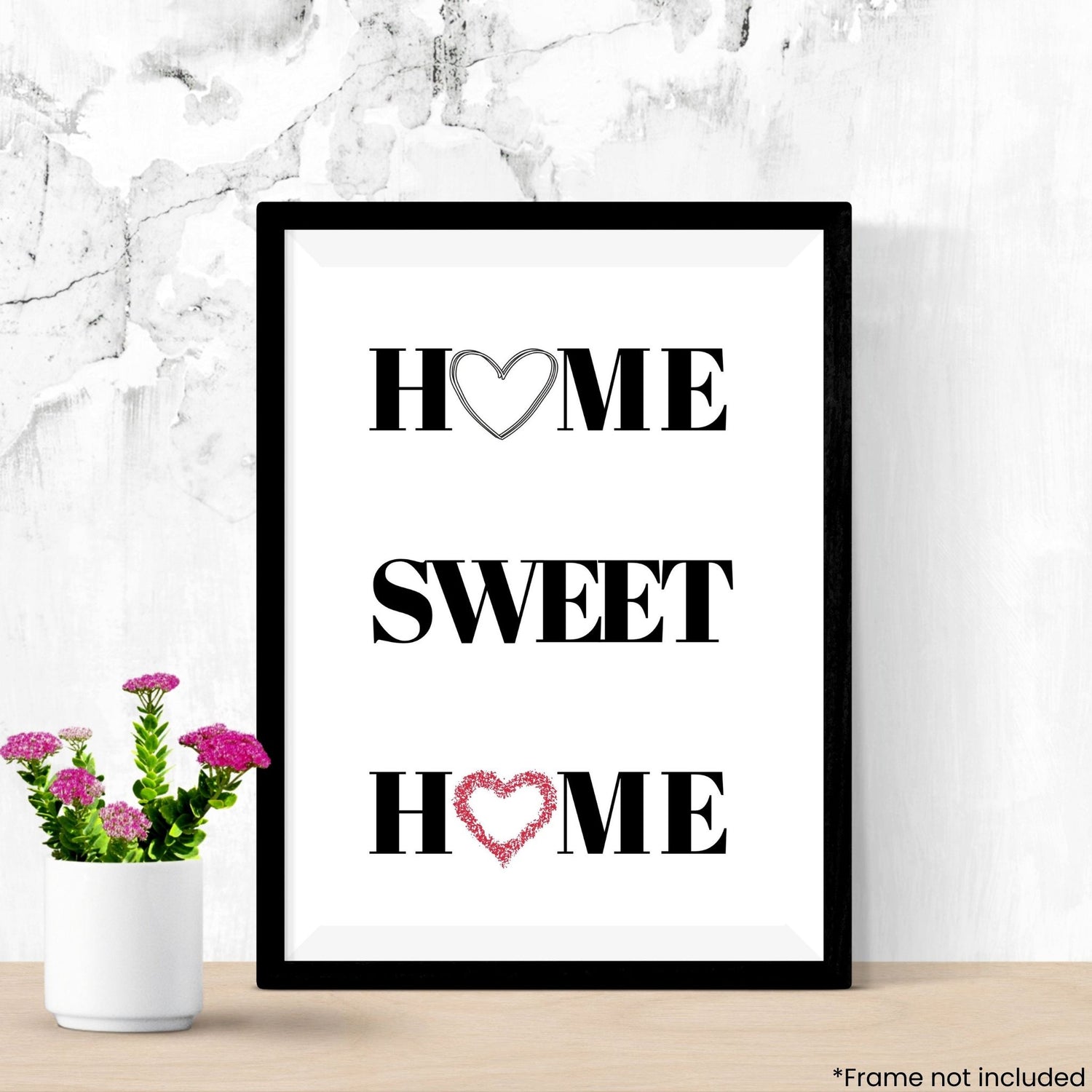 home-sweet-home in frame