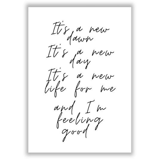 feeling-good print