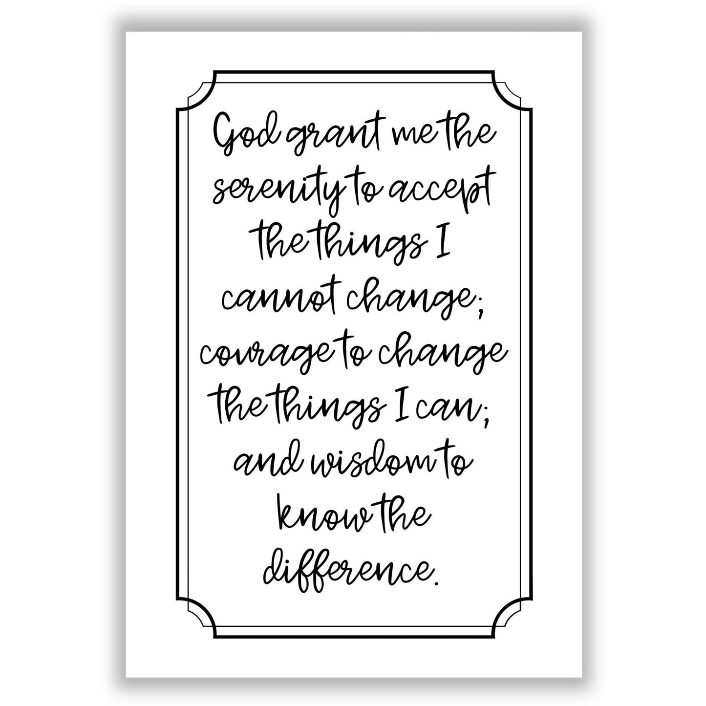 the-serenity-prayer print