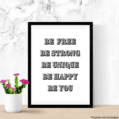 be-happy-be-you in frame