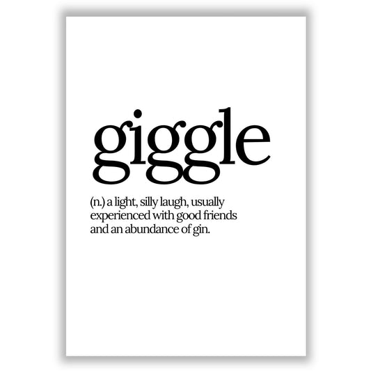 giggle-definition print