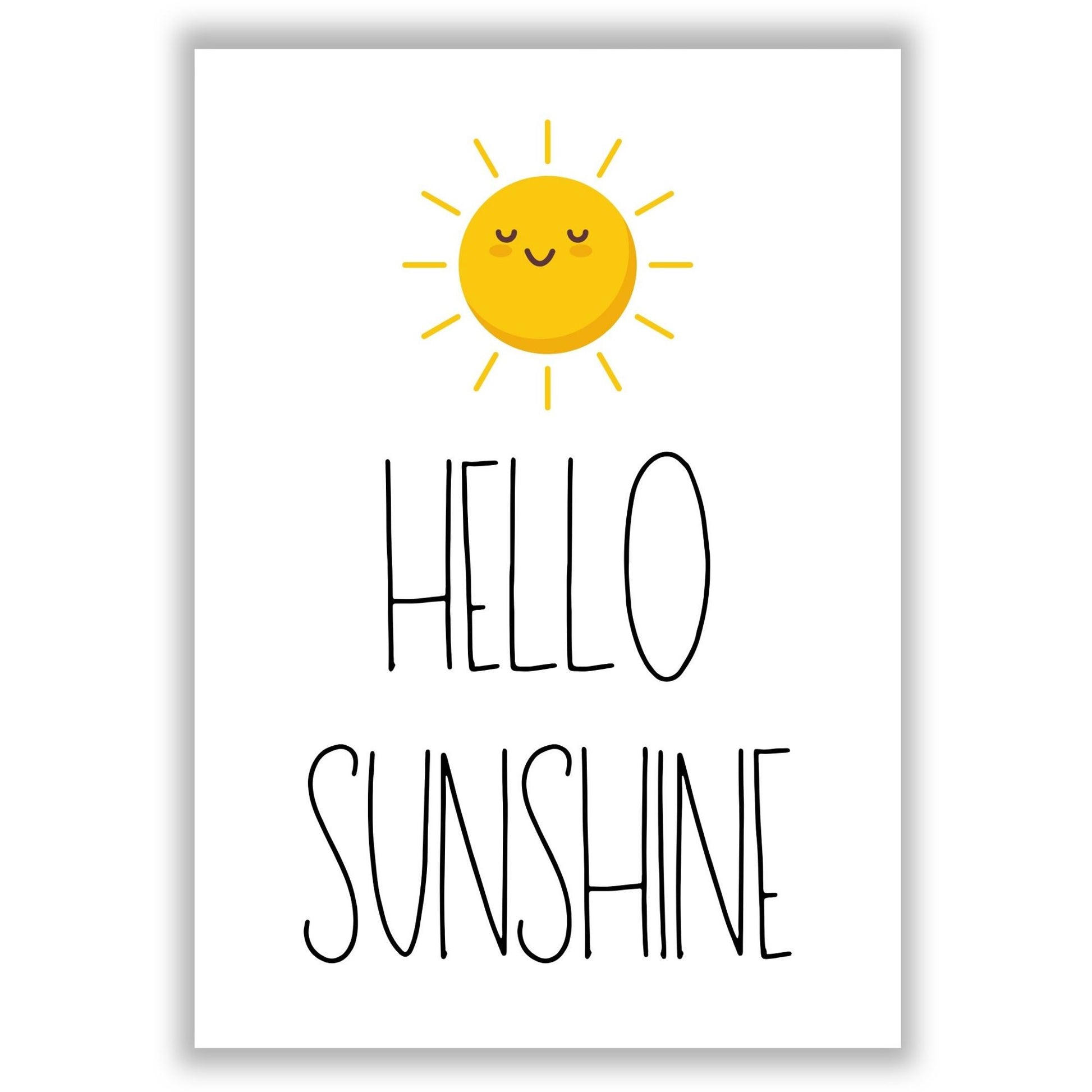 hello-sunshine print