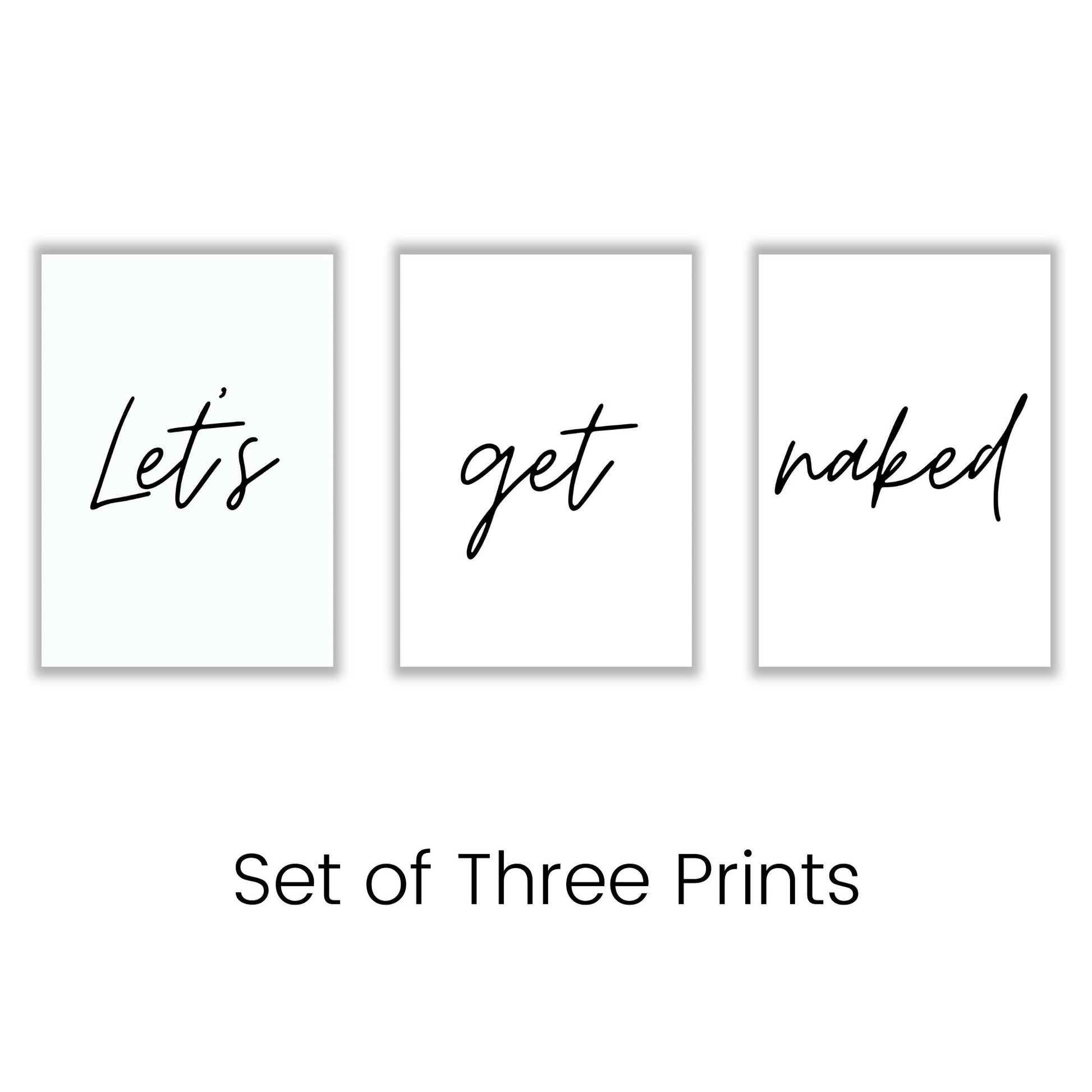 lets-get-naked-set-of-3 print