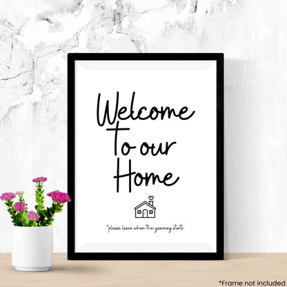 welcome-to-our-home in frame