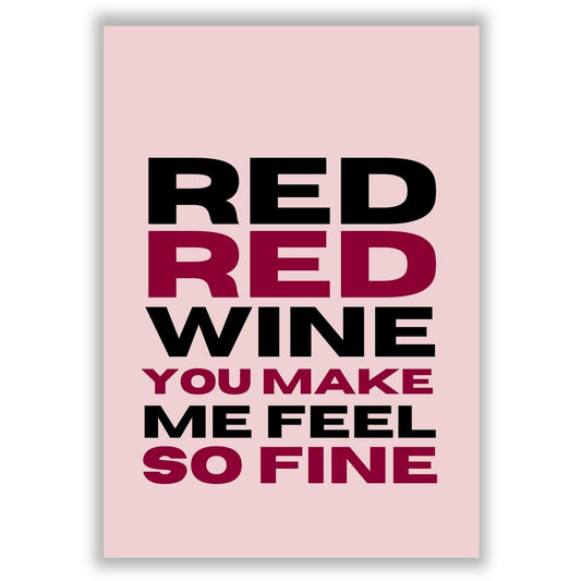 red-red-wine print
