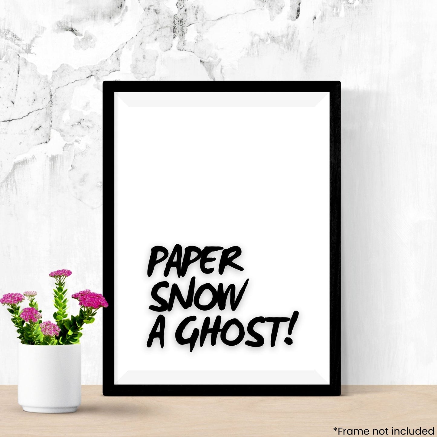 paper-snow-a-ghost in frame