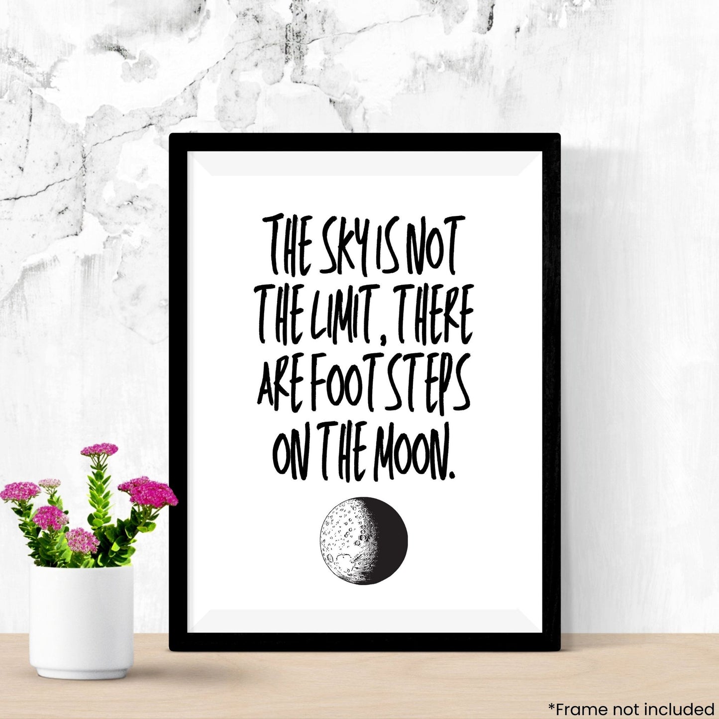 footsteps-on-the-moon in frame