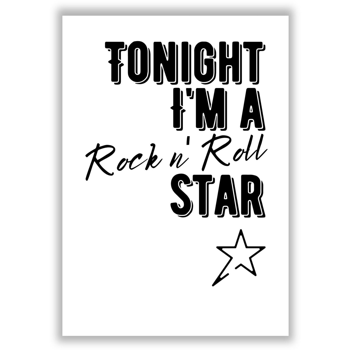 rock-n-roll-star print