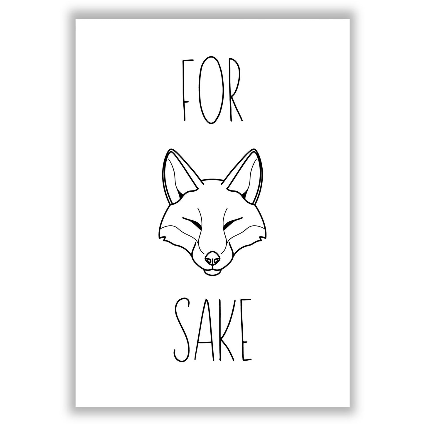 for-fox-sake print