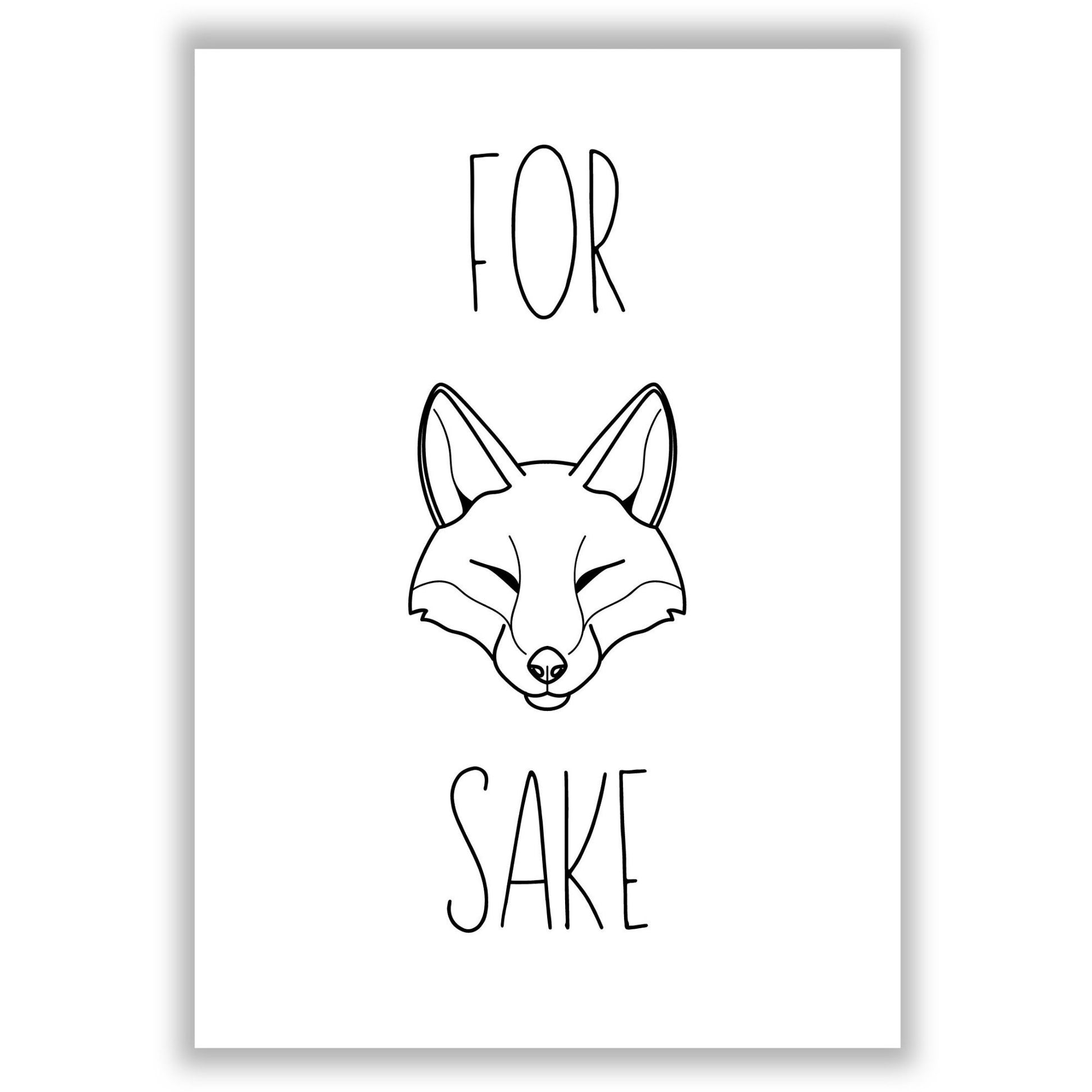 for-fox-sake print