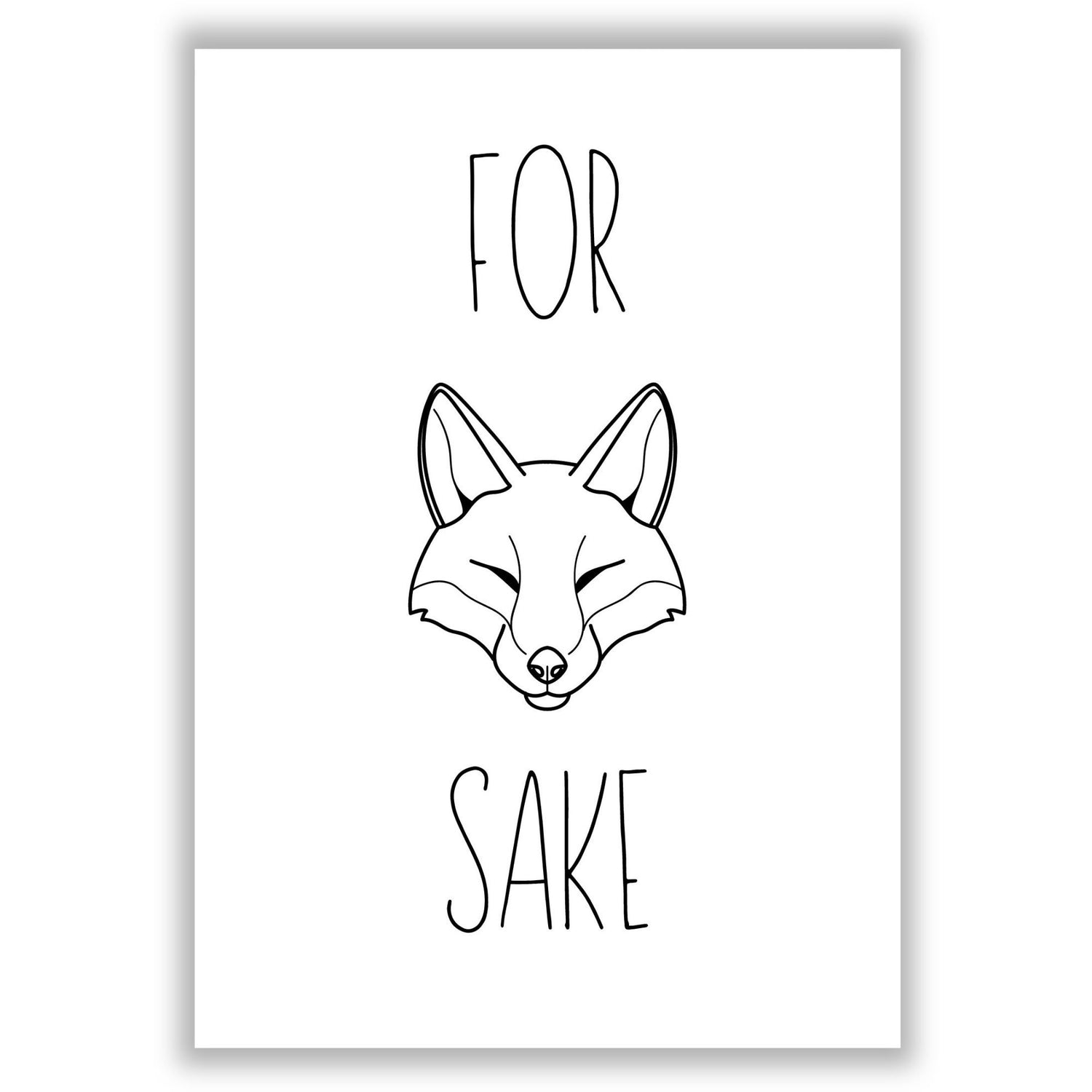 for-fox-sake print