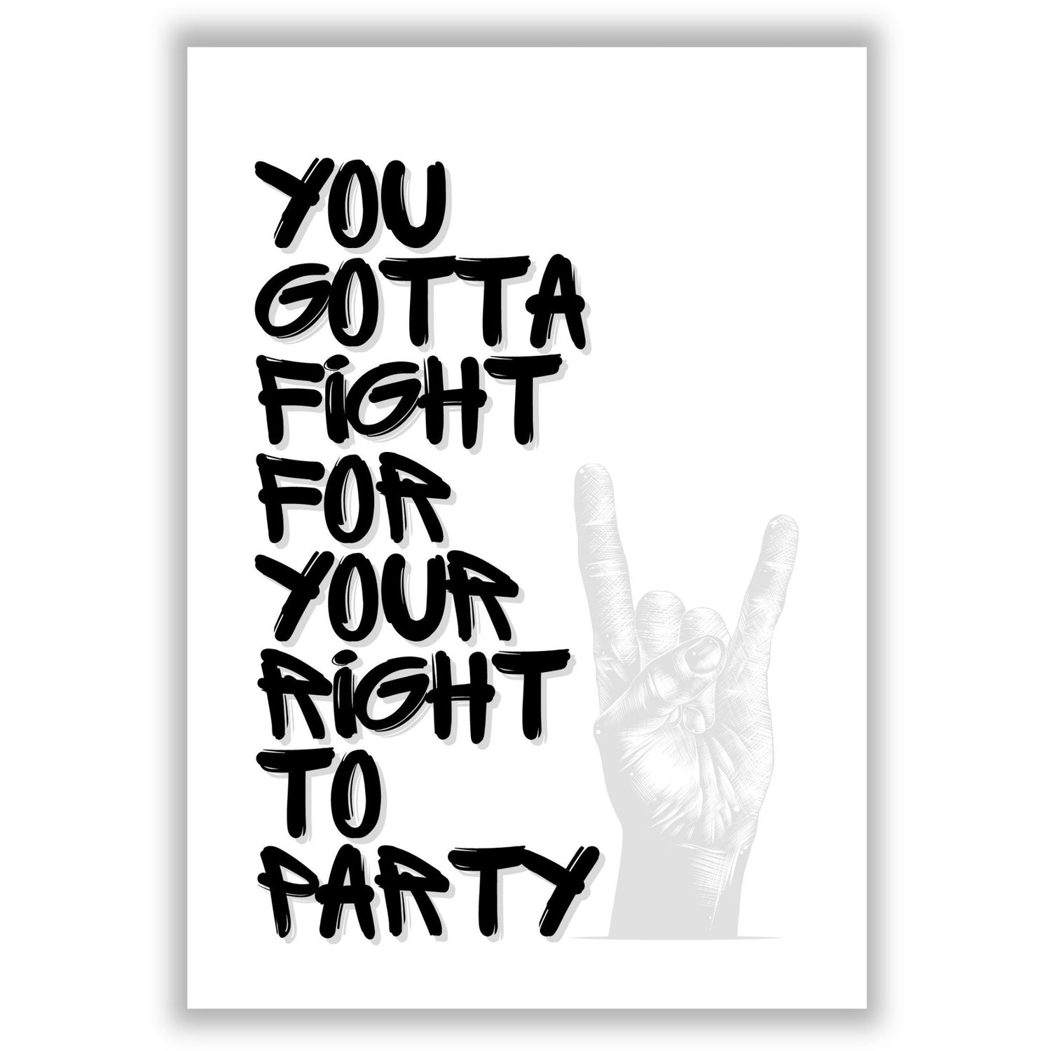 fight-for-your-right-to-party print