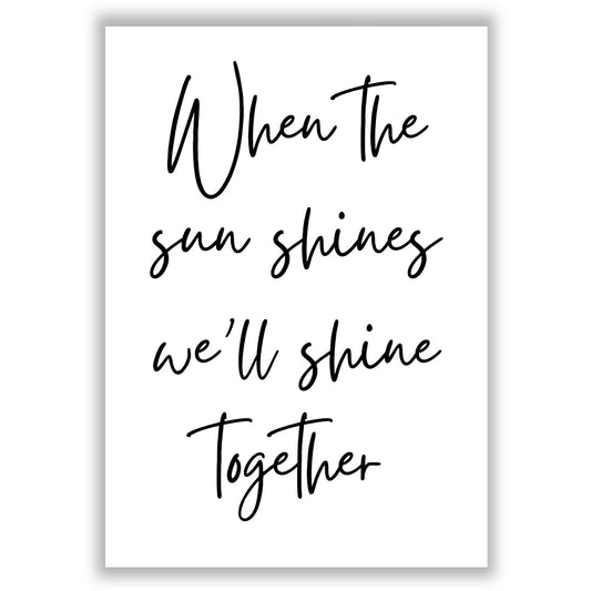 shine-together print