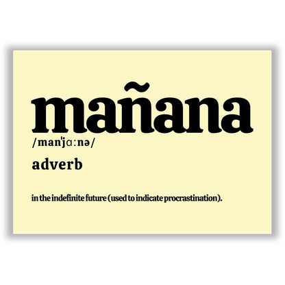 manana print