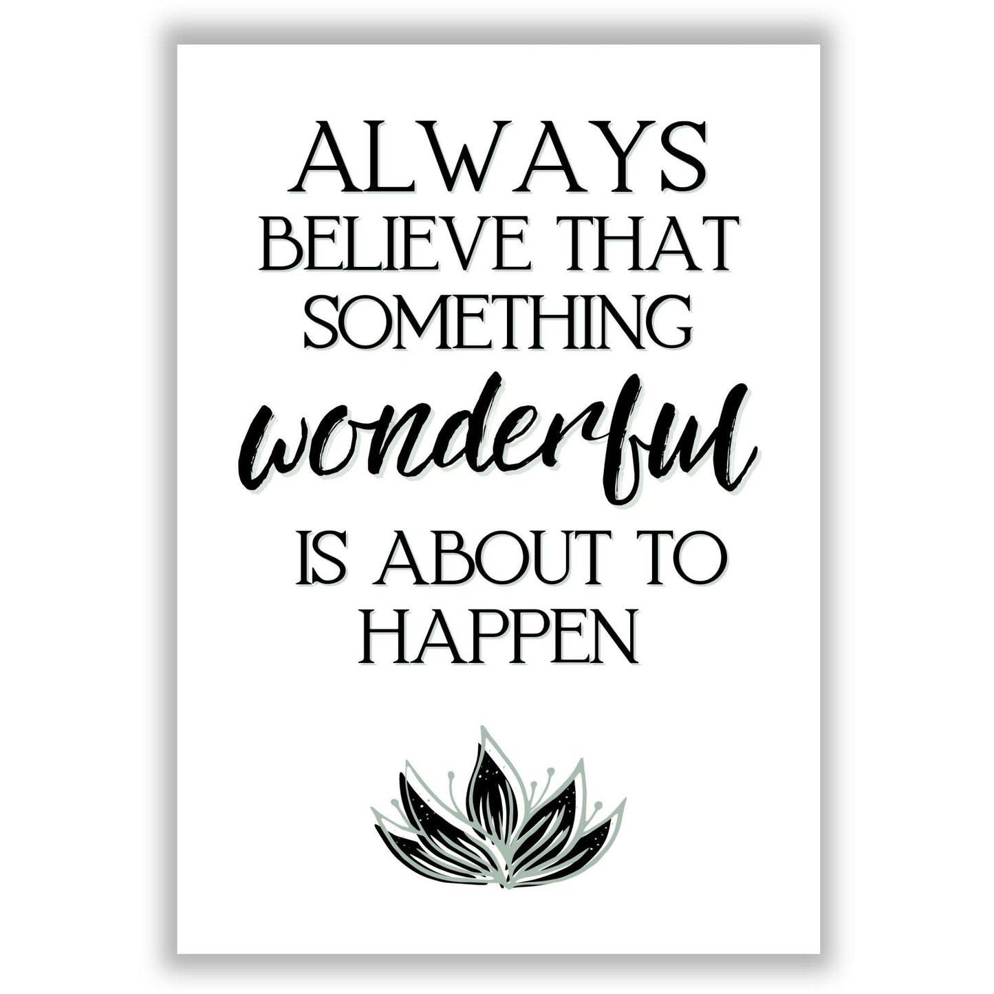 something-wonderful print