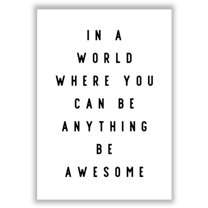 be-awesome print